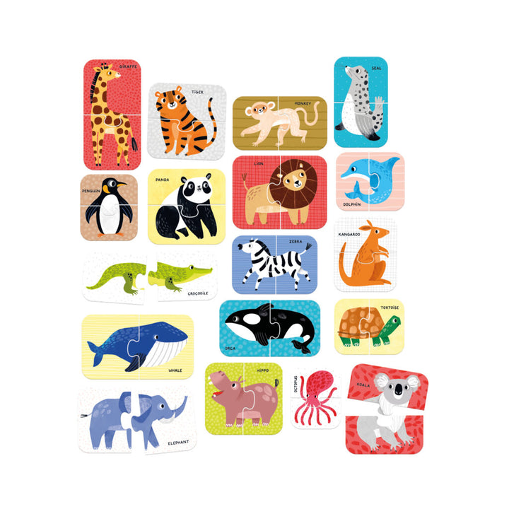 Puzzle Pairs Wild Animals | Banana Panda