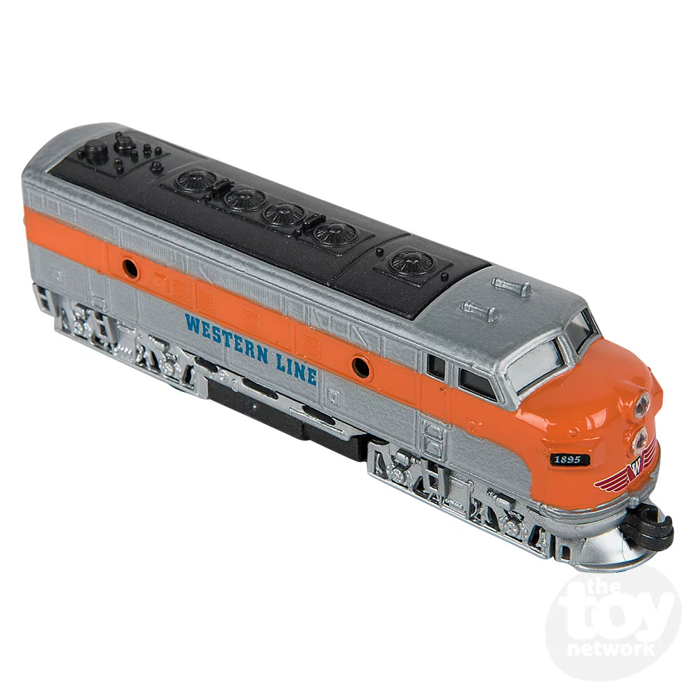 6.5" Die-Cast Pull Back Classic Loco Diesel Train | The Toy Network