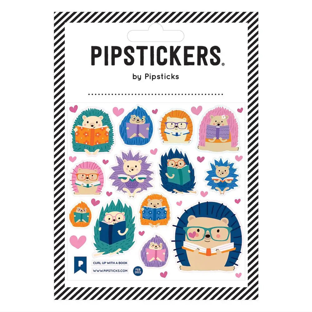 Curl Up with A Book Stickers | Pipsticks