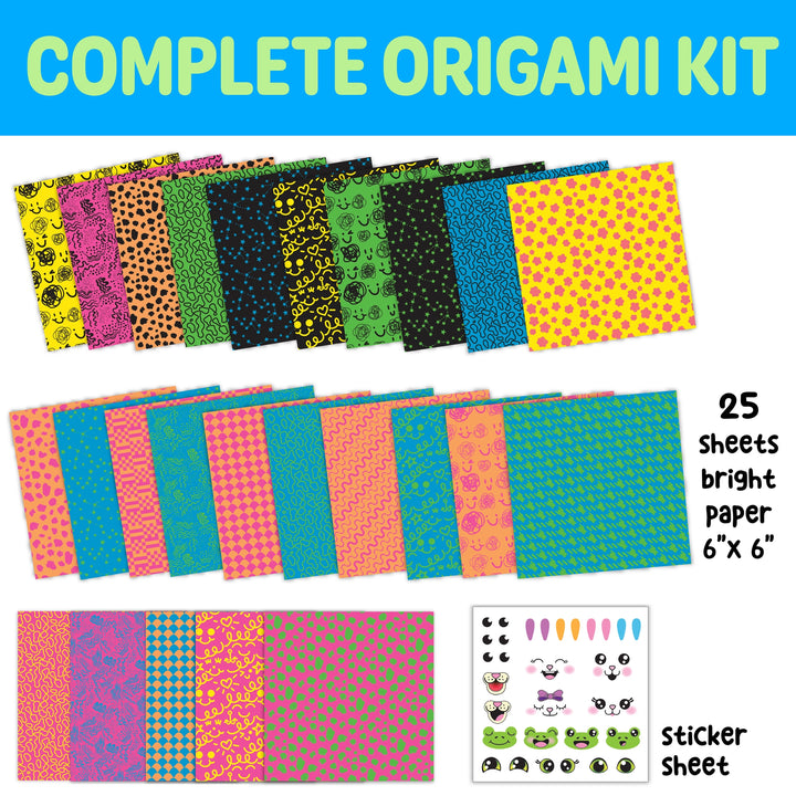 Neon Origami Mini Kit | Creativity for Kids