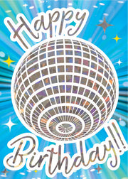 Children's Birthday Card - Dance Party Birthday Foil
