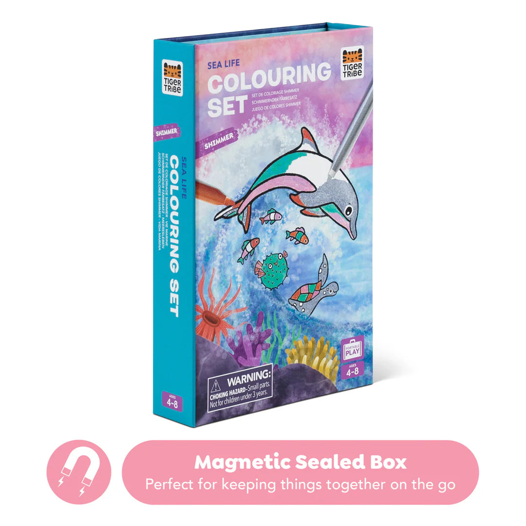 Shimmer Coloring Set - Sea Life | Tiger Tribe