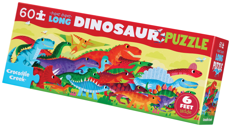 Super Duper Long Puzzle - DinoWorld - 60-Pc | Crocodile Creek - LOCAL PICK UP ONLY