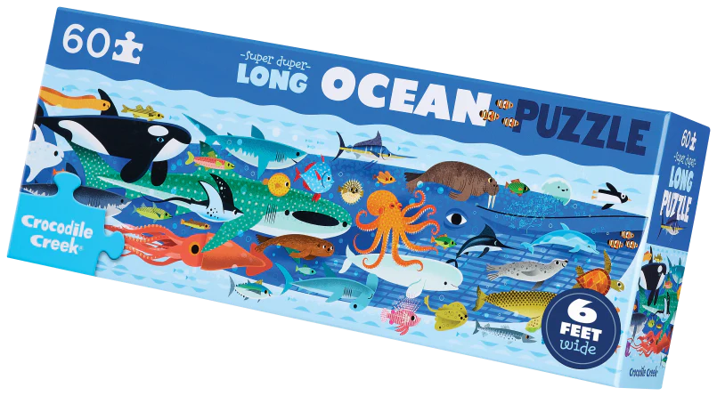 Super Duper Long Puzzle - Ocean - 60-Pc | Crocodile Creek