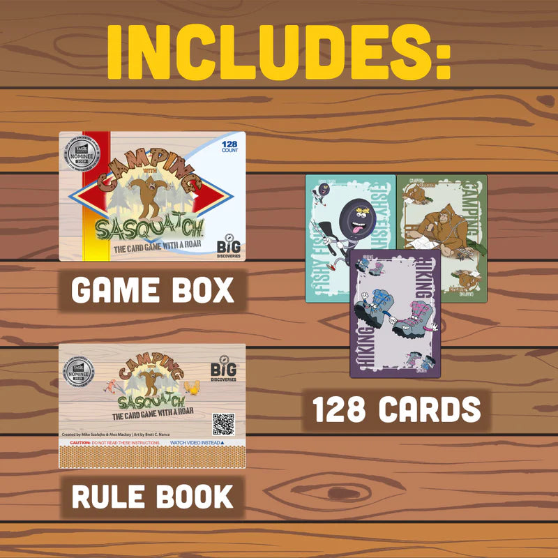 Camping with Sasquatch Card Game | Big Discoveries