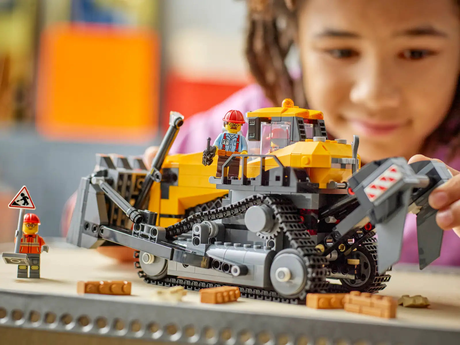 CITY Yellow Bulldozer with Front Loader | LEGO