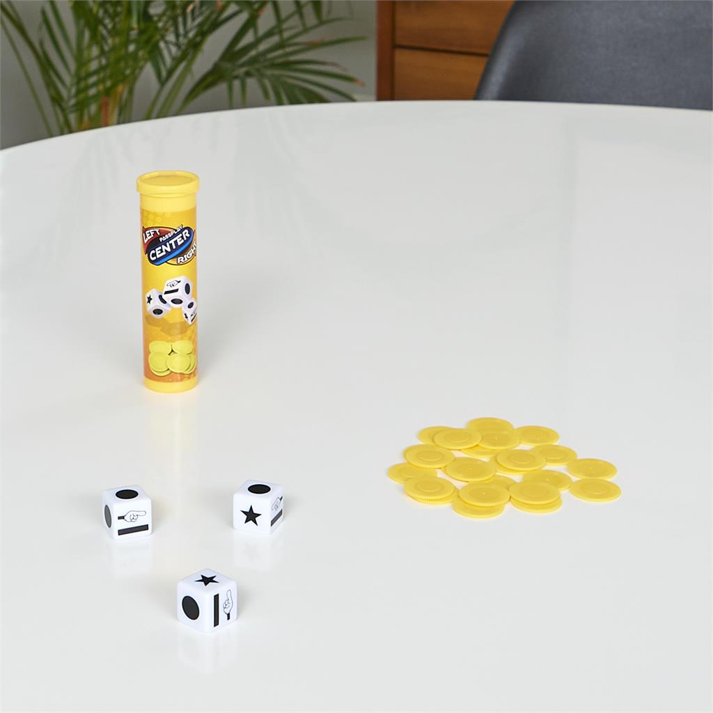 Left Center Right Dice Game, Travel Tube
