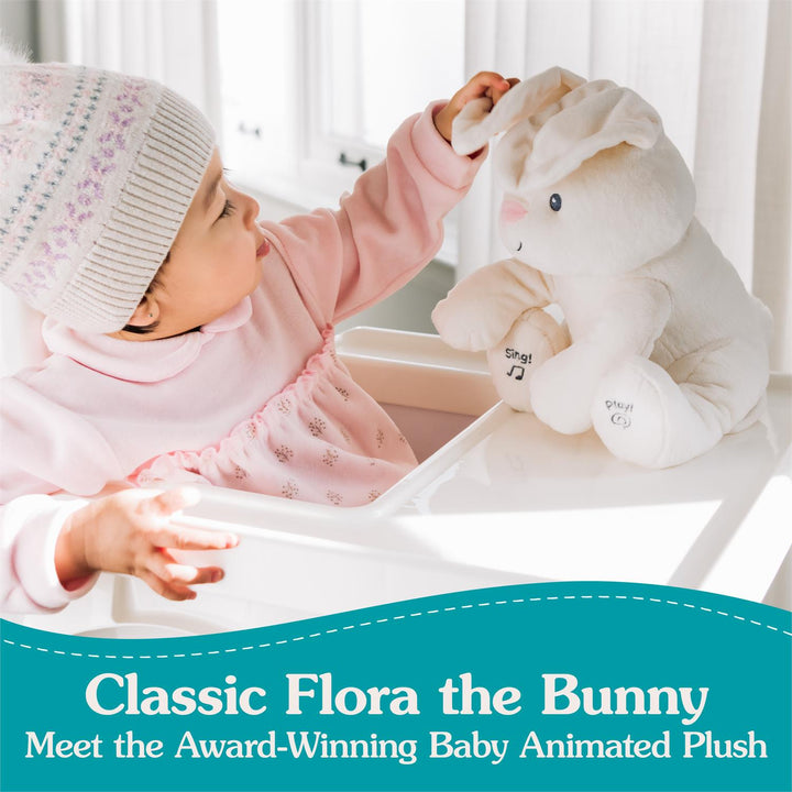 Peek-a-Boo Flora the Bunny, 7" | GUND