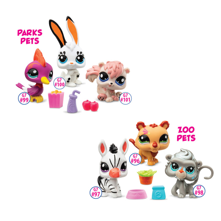 Littlest Pet Shop - Pet Trio In Tube - Series 2 | Schylling