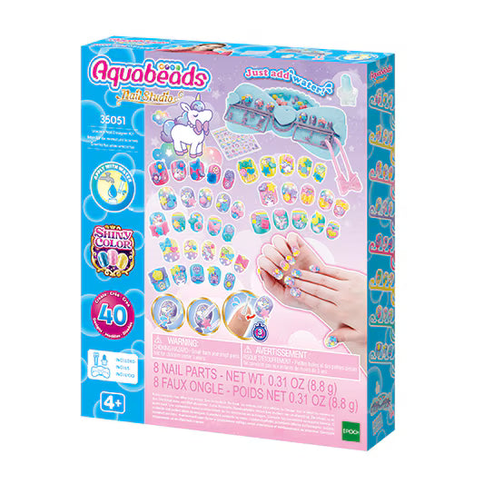 Nail Studio Unicorn Nail Designer Kit | Aquabeads