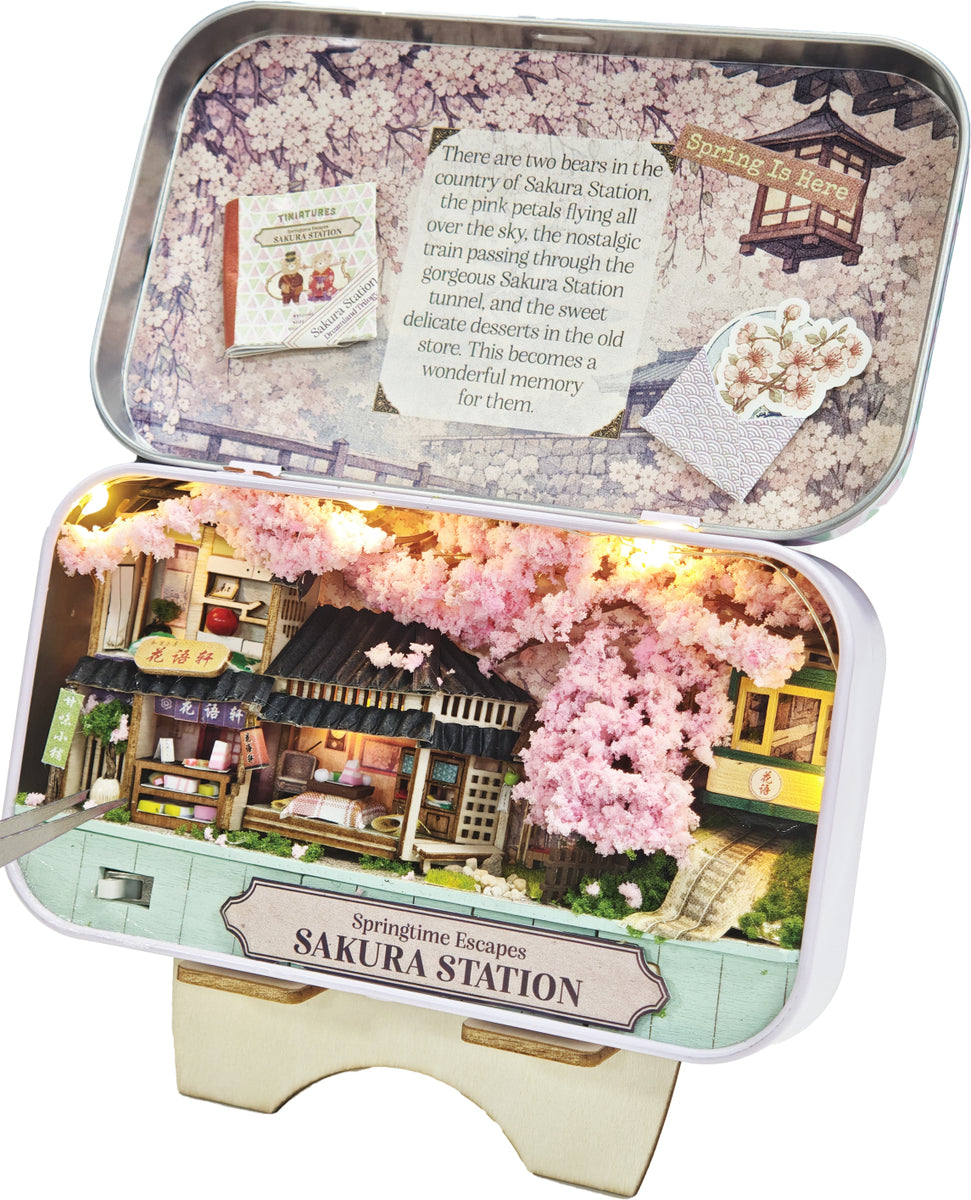 DIY Tiniatures: Sakura Station | Hands Craft