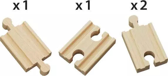 Mini Straight Tracks - 4 pcs | BRIO
