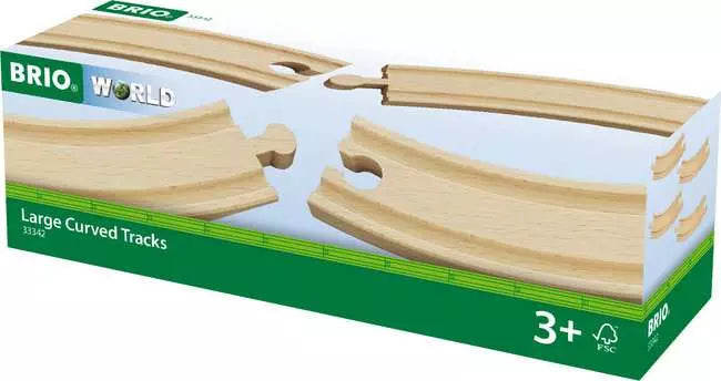 Large Curved Tracks - 4pcs | BRIO