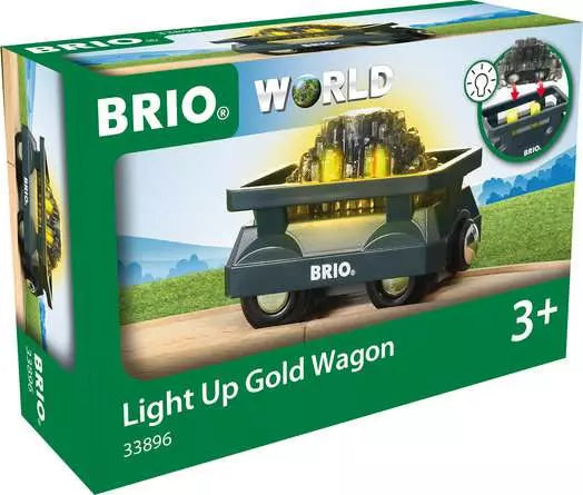 Light Up Gold Wagon | BRIO