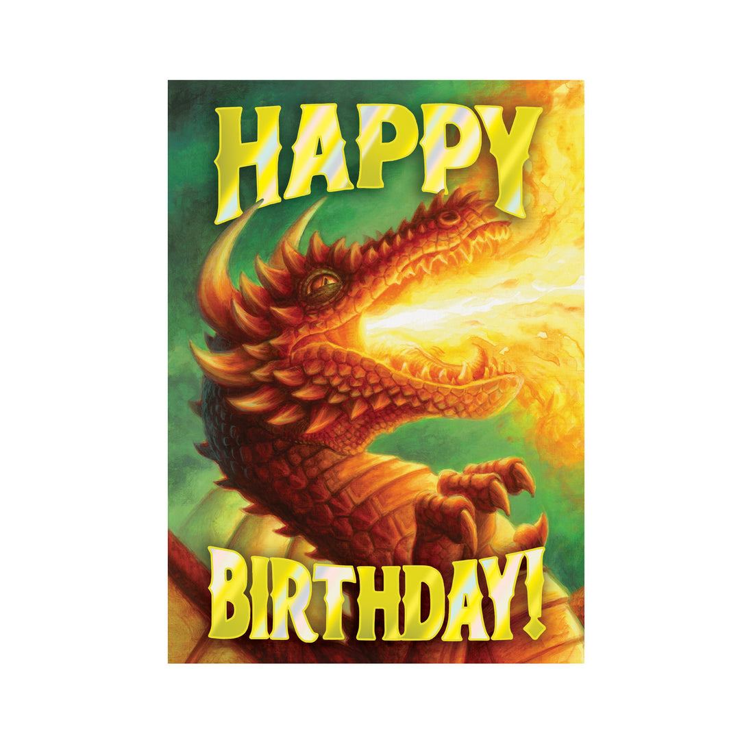 Dragon Foil Birthday Card