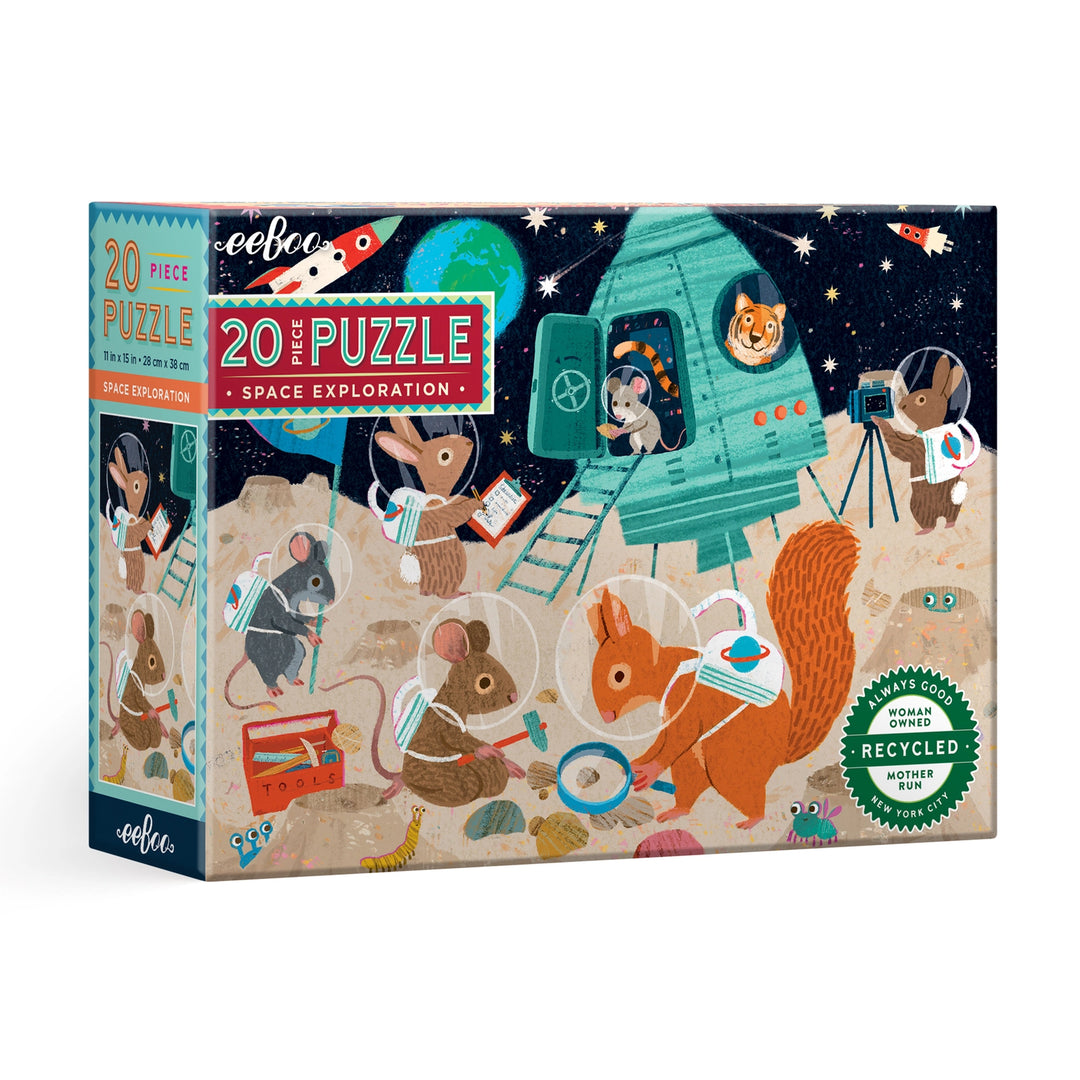 Space Exploration 20 Piece Puzzle | eeBoo