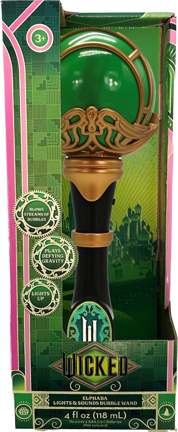 Wicked Elphaba Lights & Sounds Bubble Wand | Little Kids - LOCAL PICK UP ONLY