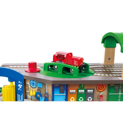 Multi-Level Railway City Set | Hape - LOCAL PICK UP ONLY