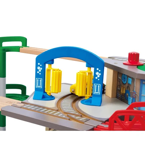 Multi-Level Railway City Set | Hape - LOCAL PICK UP ONLY