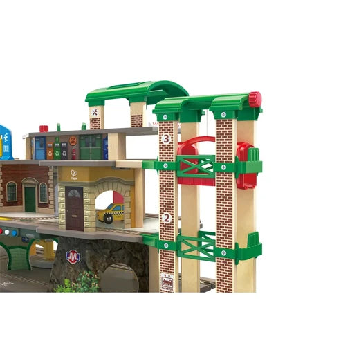 Multi-Level Railway City Set | Hape - LOCAL PICK UP ONLY