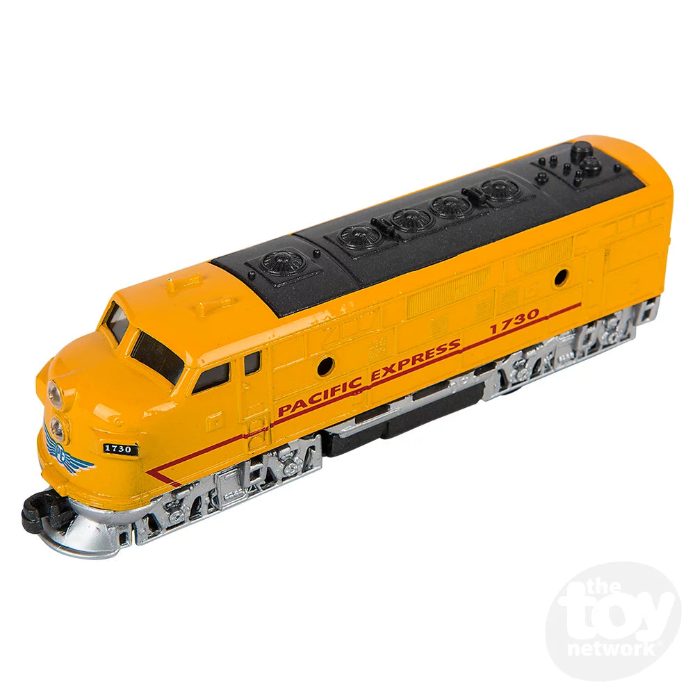 6.5" Die-Cast Pull Back Classic Loco Diesel Train