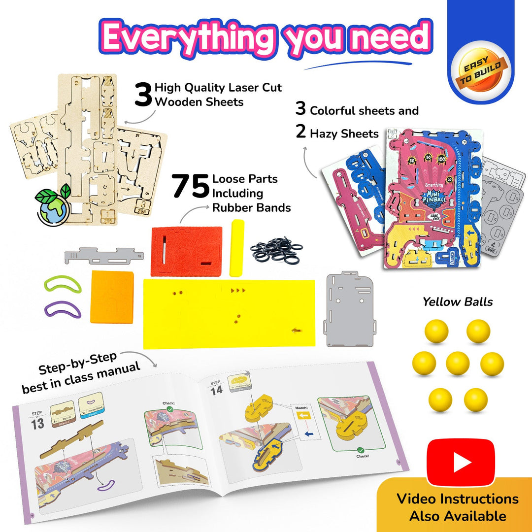 Mini Pinball DIY STEM Construction Toy | Smartivity Labs