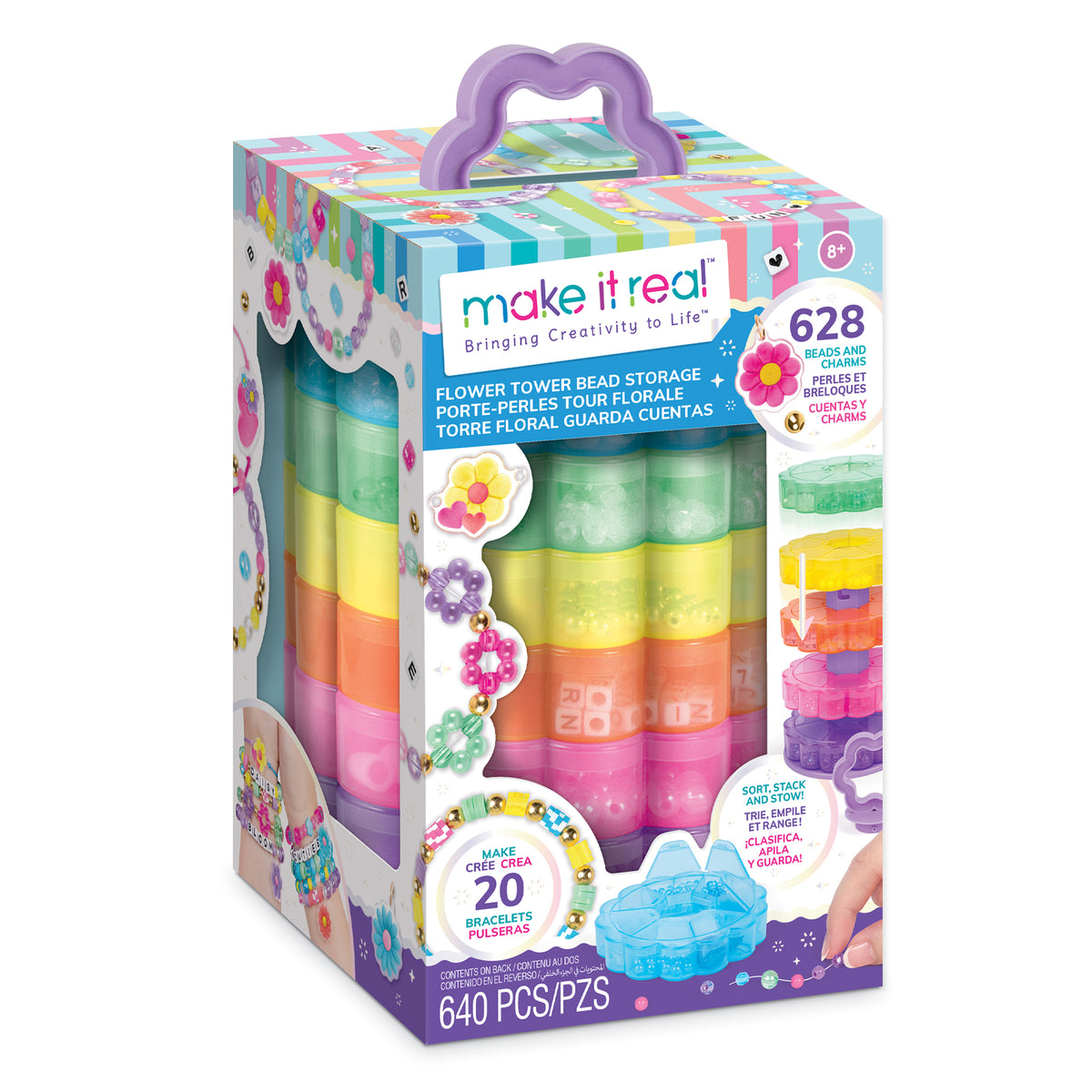 Flower Tower Bead Storage | Make It Real