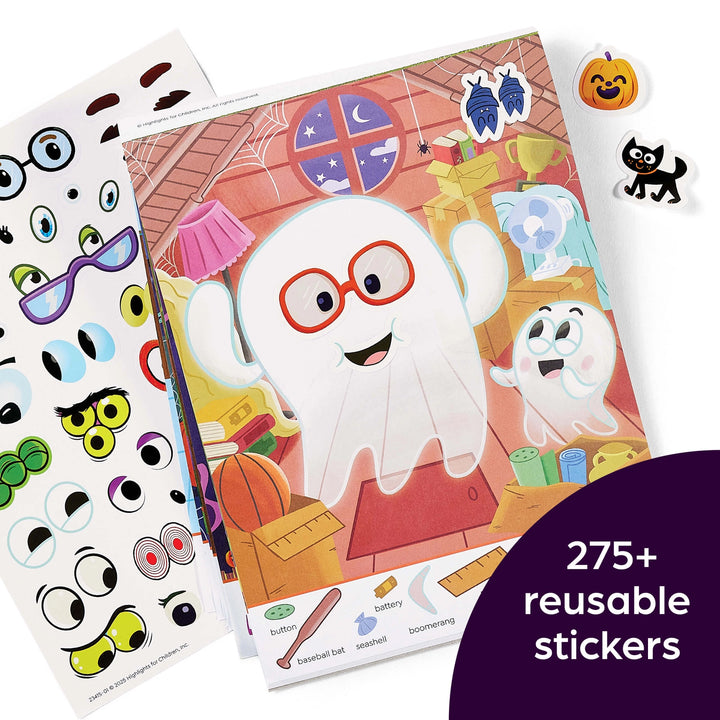 Hidden Pictures Sticker Faces: Halloween | Highlights