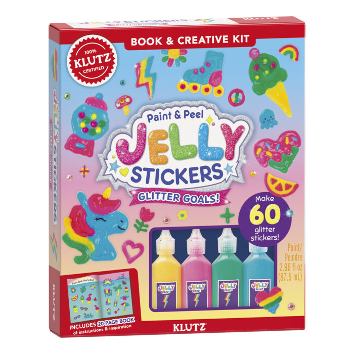Paint & Peel Jelly Stickers: Glitter Goals! | Klutz