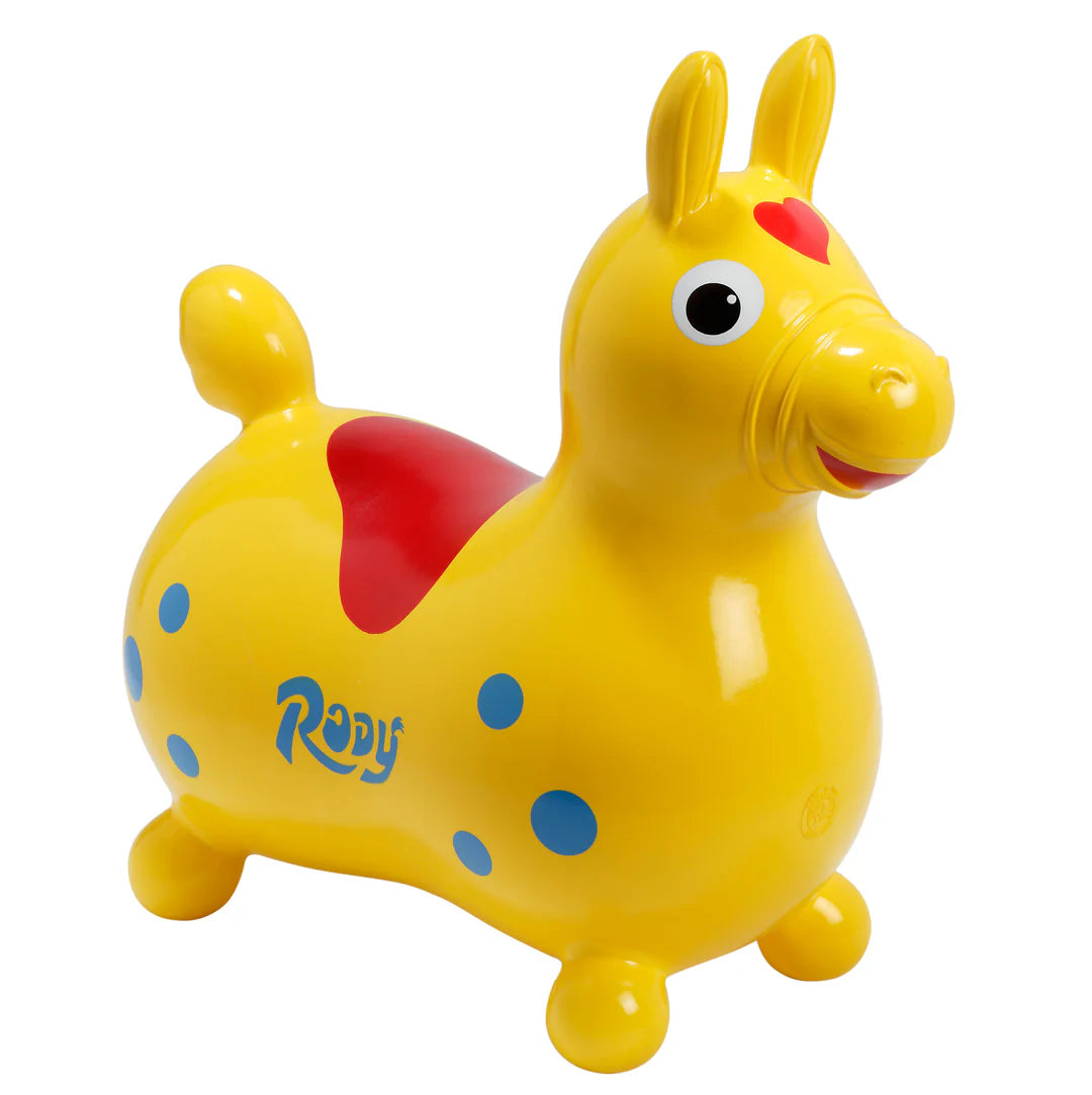Rody Inflatable Bounce Horse - Yellow - LOCAL PICKUP ONLY