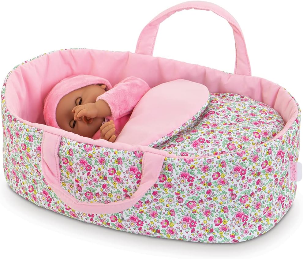 BB12" Floral Doll Carry Bed | Corolle