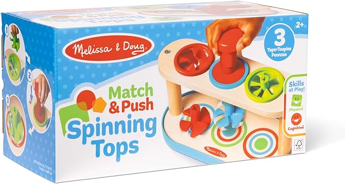 Match & Push Spinning Tops | Melissa & Doug