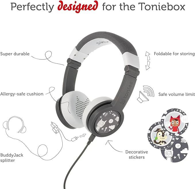 Toniebox Headphones - Grey