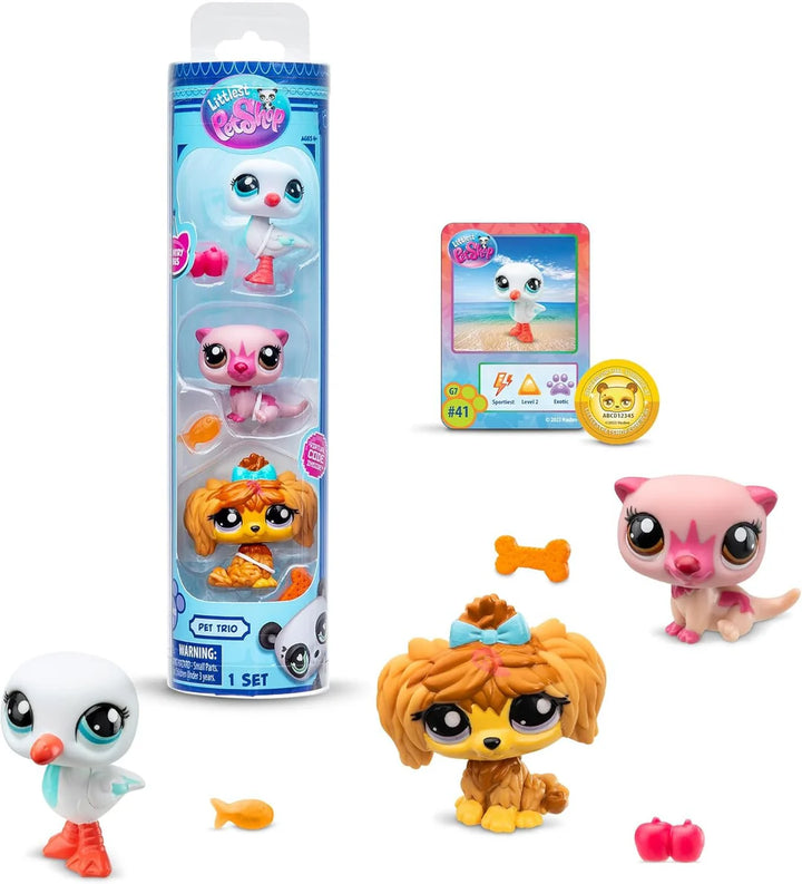 Littlest Pet Shop - Pet Trio In Tube - Series 2 | Schylling