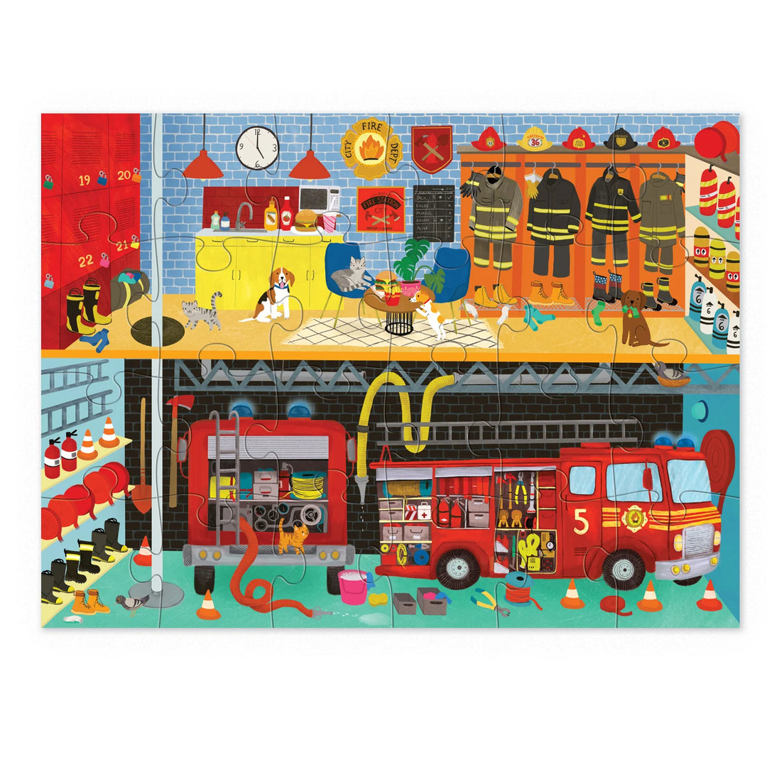 Fire Station 24-Piece Puzzle | Crocodile Creek