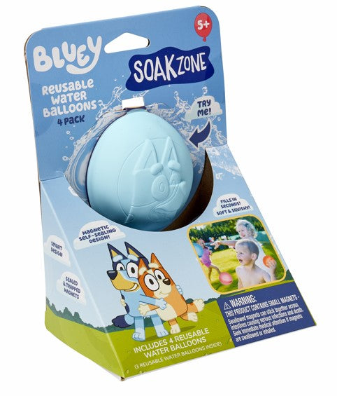 Bluey Soak Zone™ Reusable Water Balloons 4 pk | Little Kids