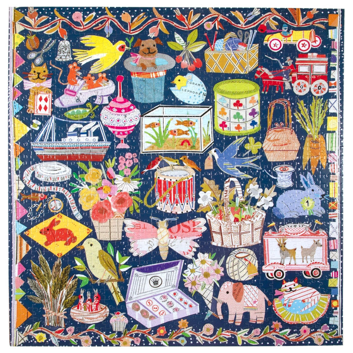 The Cat & the Yarn 1000 Sq Puzzle | eeBoo