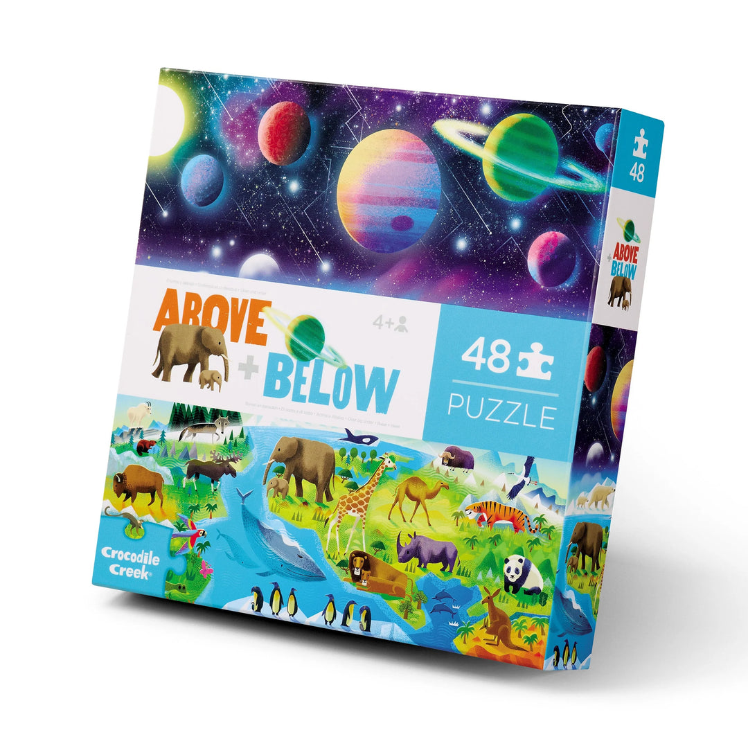 Earth and Space 48-Piece Above + Below Puzzle | Crocodile Creek