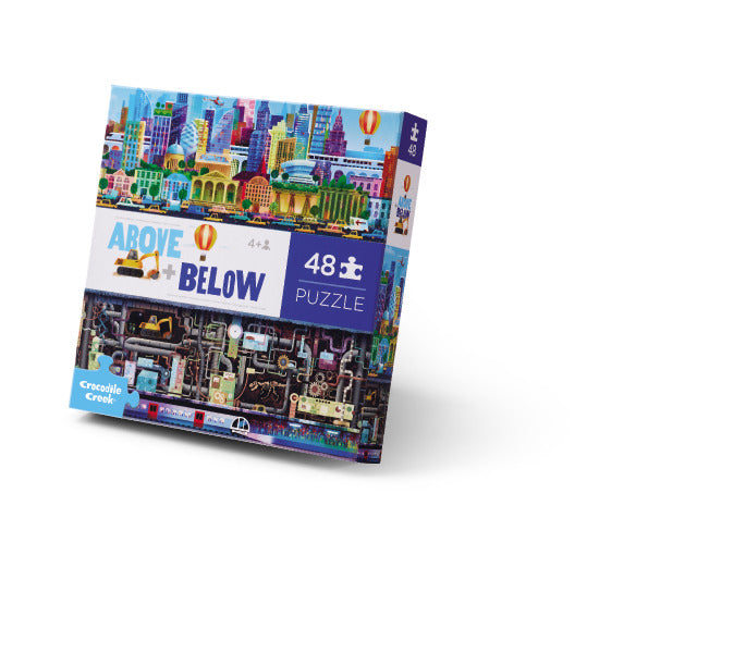 City 48-Piece Above + Below Puzzle | Crocodile Creek