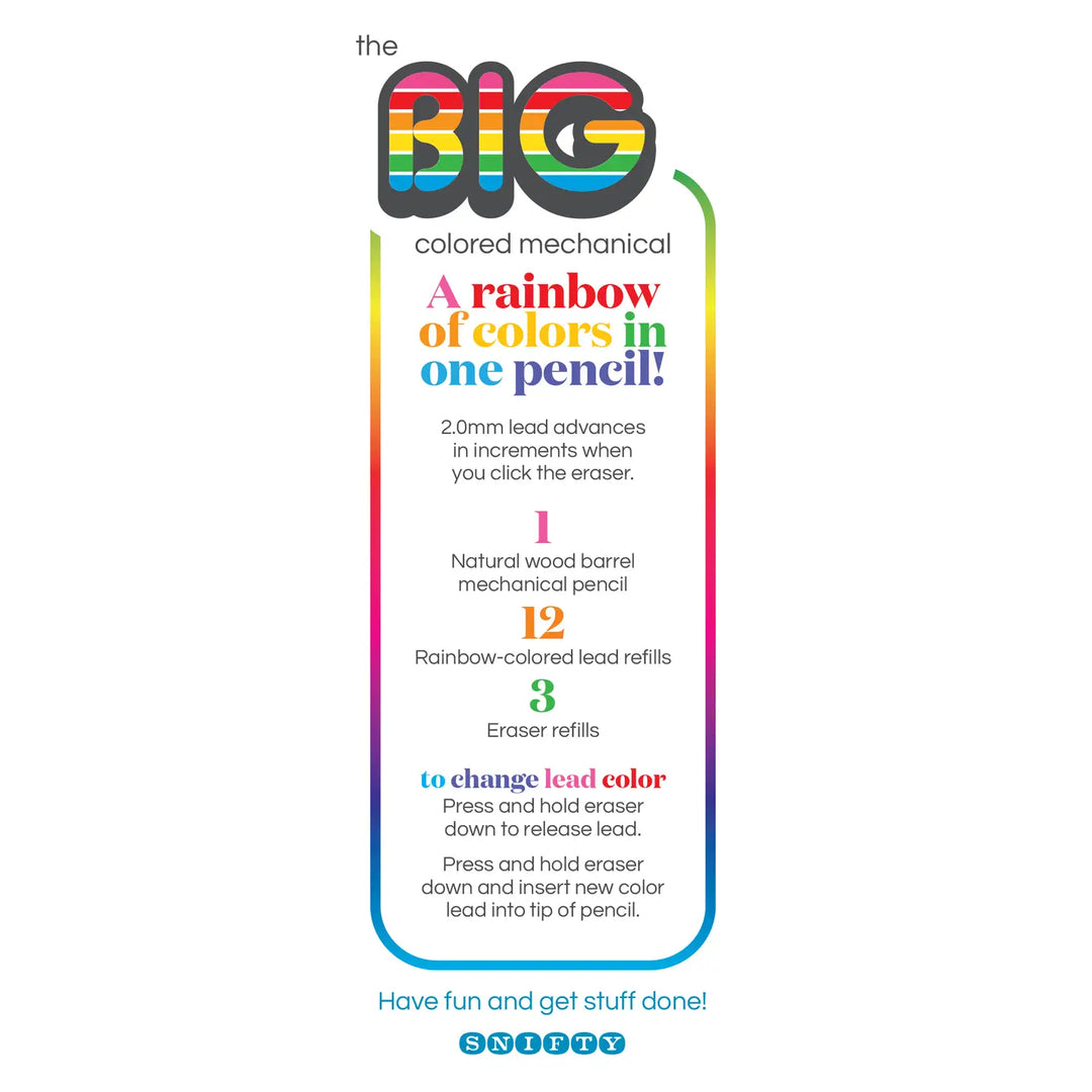 Big Colored Mechanical Pencil Set | Snifty