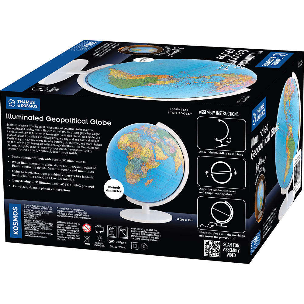 Illuminated Geopolitical Globe | Thames & Kosmos - LOCAL PICKUP ONLY