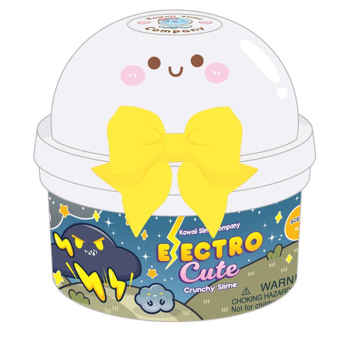 Electro-Cute Crunchy Bingsu Signature Dome Slime | Kawaii Slime Company