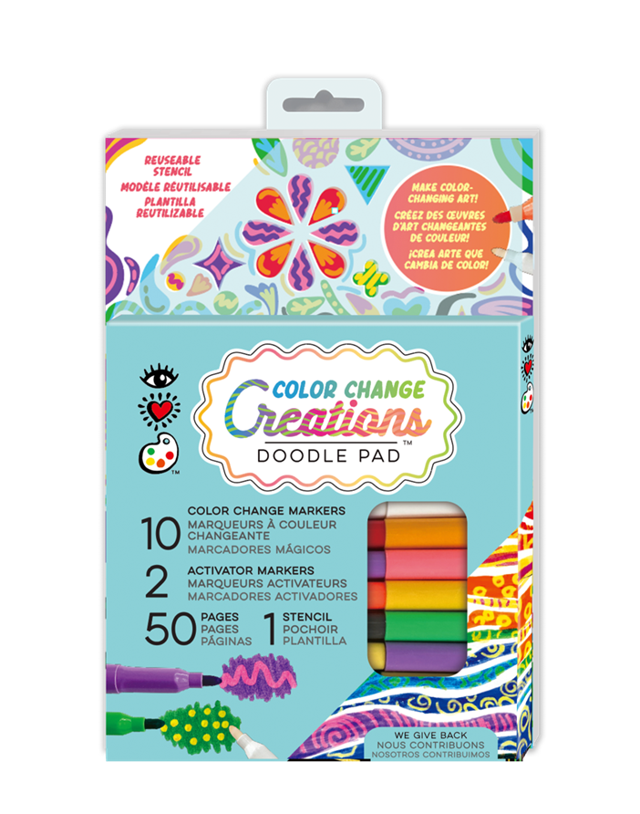Color Change Creations Doodle Pad | Bright Stripes