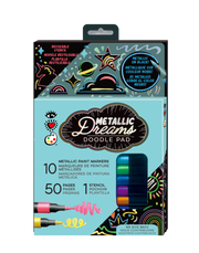 Metallic Dreams Doodle Pad | Bright Stripes