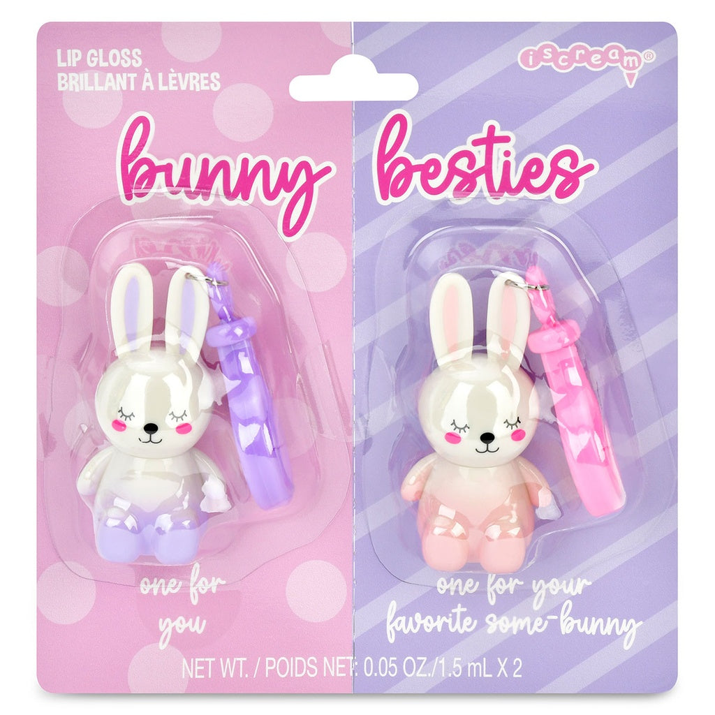 Bunny Besties Lip Gloss Key Chains - 2 Pieces | iScream