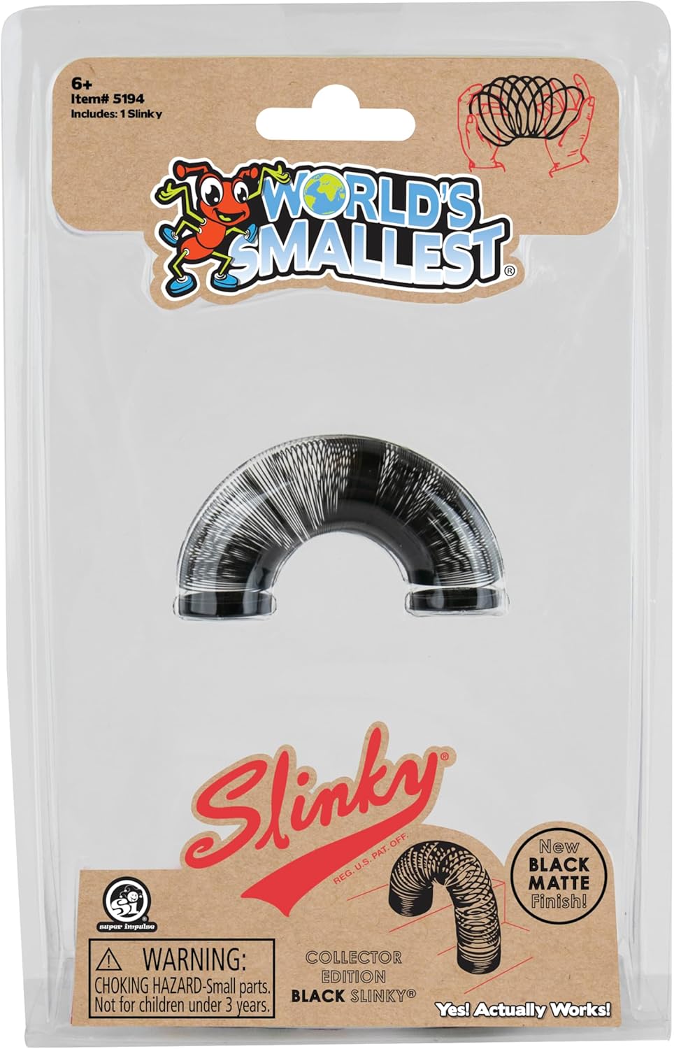 World’s Smallest Slinky Black Collector Edition