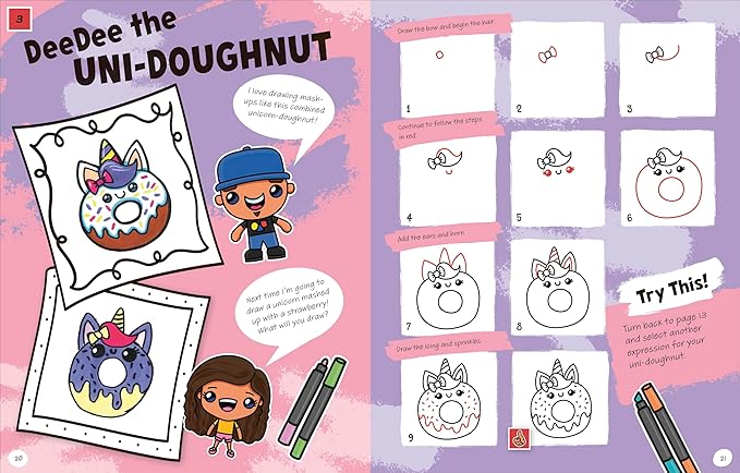 Draw with Art for Kids Hub: Cute and Funny Foods