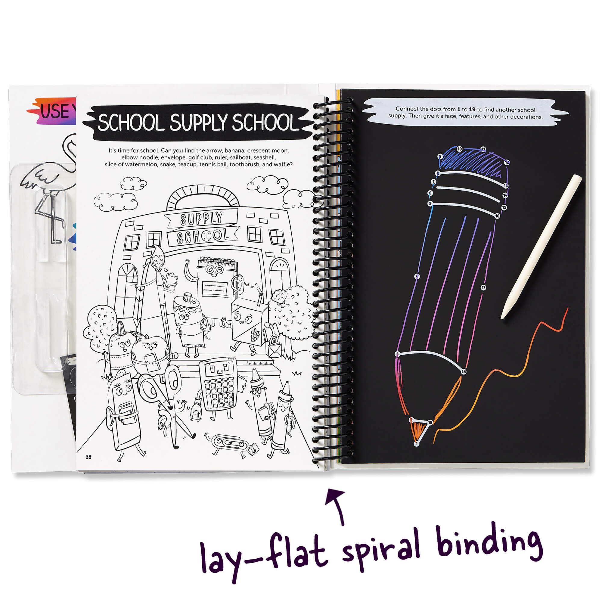 Scratch-Off Hidden Pictures Rainbow Party Puzzles
