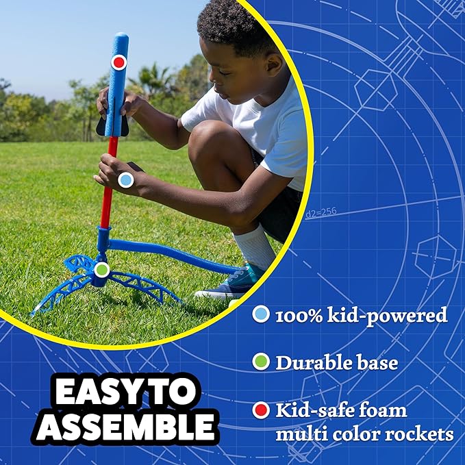 Junior Rainbow Rocket Set with 8 Rockets | Stomp Rocket® - LOCAL PICKUP ONLY