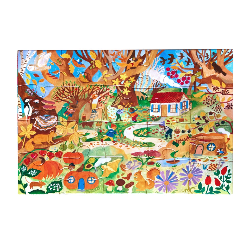 Fairy Cottage 20 Piece Rectangle Puzzle | eeBoo